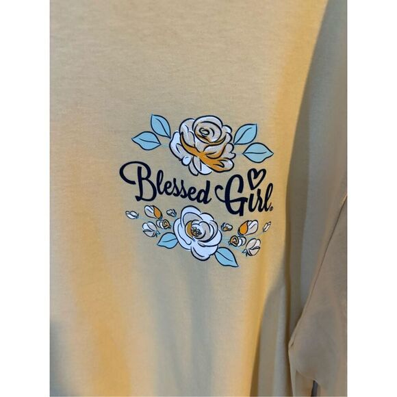 Blessed Girl Long Sleeve Tee Sz Lg - Picture 2 of 5